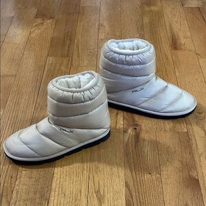 RLX Ralph Lauren Cream Winter Boots